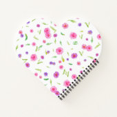 水彩フラワートラベルジャーナル手帳 ノートブック (裏面)