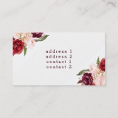 水彩フラワーバイオリオンスクリプト 名刺 (裏面)