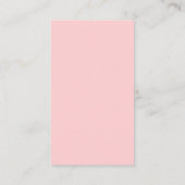 水彩フラワーピンク赤ちゃんシャワー予約リクエスト エンクロージャーカード (裏面)