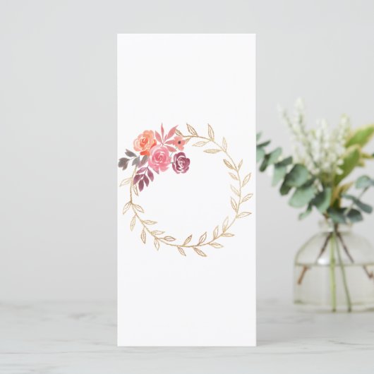 水彩フラワーフレーム水彩フラワー (スタンド正面)