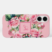 水彩フラワーブラッシングブルームズ Case-Mate iPhoneケース (裏面 (横))