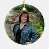 水彩フラワーメモリアルセラミックフォトオーナメント セラミックオーナメント (裏面)