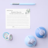 水彩フラワー共有デート夜アイディアカード チラシ (シングル)