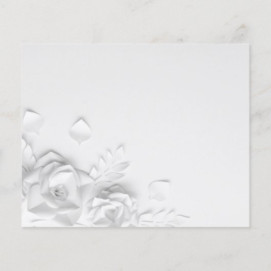 水彩フラワー共有デート夜アイディアカード チラシ (裏面)