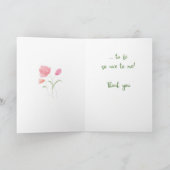 水彩フラワー本当に素敵でありがとう カード (内部)