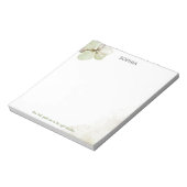 水彩フラワー神親愛ガイド私メモ帳 ノートパッド (回転)