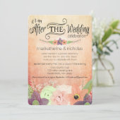 水彩フラワー結婚ズのIDPP1招待状 招待状 (スタンド正面)