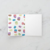 水彩フランスのマカロンあなたは誕生日 カード (内部)