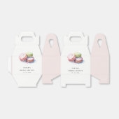 水彩フランスのマカロンベーカリーブライダルシャワー フェイバーボックス (折り畳みなし)