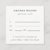 水彩フランスのマカロンベーカリー贈与証 スクエア名刺 (裏面)