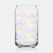 水彩フランスのマカロン ガラス缶 (左)