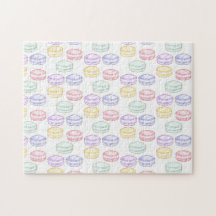 水彩フランスのマカロン