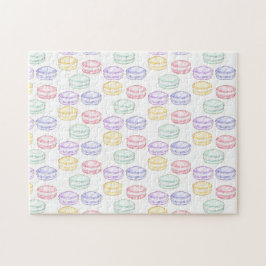 水彩フランスのマカロン ジグソーパズル