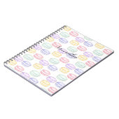 水彩フランスのマカロン ノートブック (左側)