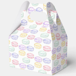 水彩フランスのマカロン フェイバーボックス