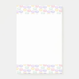 水彩フランスのマカロン ポストイット