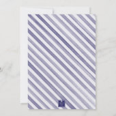 水彩フランスシャンパンパーティー 招待状 (裏面)