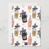 水彩フランス風シャンパンパーティー 招待状 (裏面)