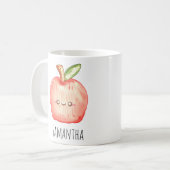 水彩フルーツアップル コーヒーマグカップ (正面左)