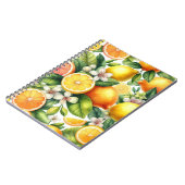 水彩フルーツオレンジ柄 ノートブック (左側)