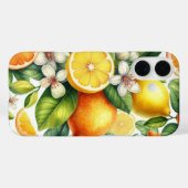 水彩フルーツオレンジ柄 Case-Mate iPhoneケース (裏面 (横))