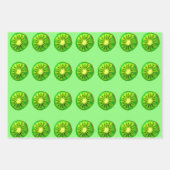 水彩フルーツカラフルポップ・アートの・フルーツデザイン ラッピングペーパーシート (正面3)