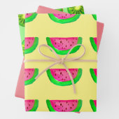 水彩フルーツカラフルポップ・アートの・フルーツデザイン ラッピングペーパーシート (インサイチュ)