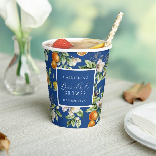 水彩フルーツボタニカル ブライダルシャワー 紙コップ (インサイチュ)