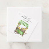 水彩フルーツレモンカートのウェディングシャワー フェイバータグ (インサイチュ)