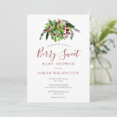 水彩フルーツ スイート ベイビー シャワー 招待状 (スタンド正面)