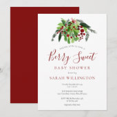 水彩フルーツ スイート ベイビー シャワー 招待状 (正面/裏面)