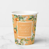 水彩フルーツ ブルーム ウェディングシャワー ボタン 紙コップ (裏面)