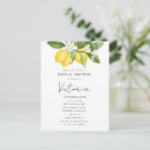 水彩フルーツ レモン ウェディングシャワー 招待状 (スタンド正面)