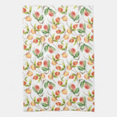 水彩フレッシュピーチ キッチンタオル (縦)