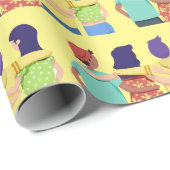 水彩フレンドシップフレンズおもしろい ラッピングペーパー (ロールコーナー)