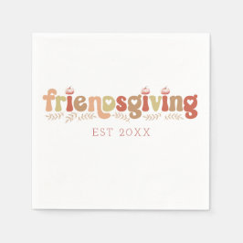 水彩フレンドリディナーナプキンズ スタンダードカクテルナプキン