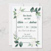 水彩フレーム 招待状 (正面)