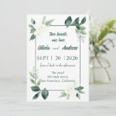 水彩フレーム 招待状 (スタンド正面)