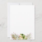 水彩フロントリハーサルディナー 招待状 (裏面)