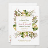 水彩フロントリハーサルディナー 招待状 (正面/裏面)