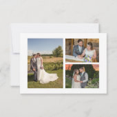 水彩フローラありがとう3 Photo Collage サンキューカード (裏面)