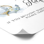 水彩フローラいかり航海のおむつラッフル ポスター (角)