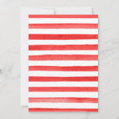 水彩フローラいちごフレーム21st誕生日 招待状 (裏面)