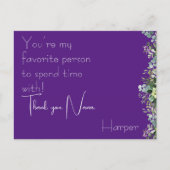 水彩フローラおばあちゃんの母の日 シーズンポストカード (正面)