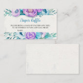 水彩フローラおむつラッフル エンクロージャーカード (正面/裏面)