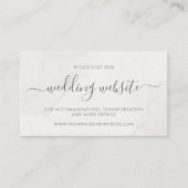 水彩フローラさくらんぼブロッサム結婚のウェブサイト エンクロージャーカード (正面)