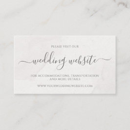 水彩フローラさくらんぼブロッサム結婚のウェブサイト エンクロージャーカード