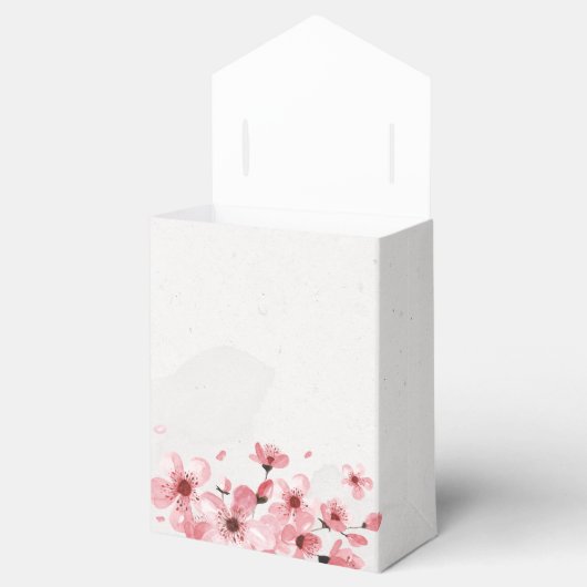 水彩フローラさくらんぼ結婚ブロッサム フェイバーボックス (オープン)