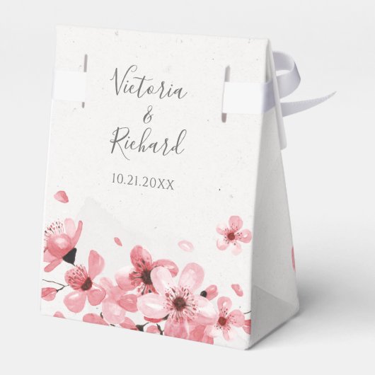 水彩フローラさくらんぼ結婚ブロッサム フェイバーボックス (裏面サイド)