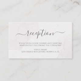 水彩フローラさくらんぼ花花婚式レセプション エンクロージャーカード